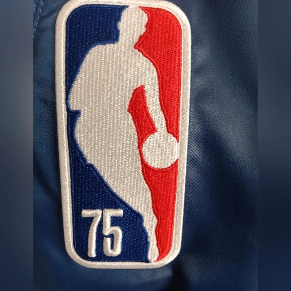 NEW Nike x NBA 75th Anniversary Thick Fill Insulated Embroidered Satin Jacket